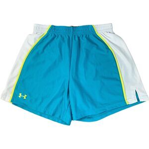 Under Armour Loose Womens Running Loose Fit HeatGear Shorts Blue Size Small